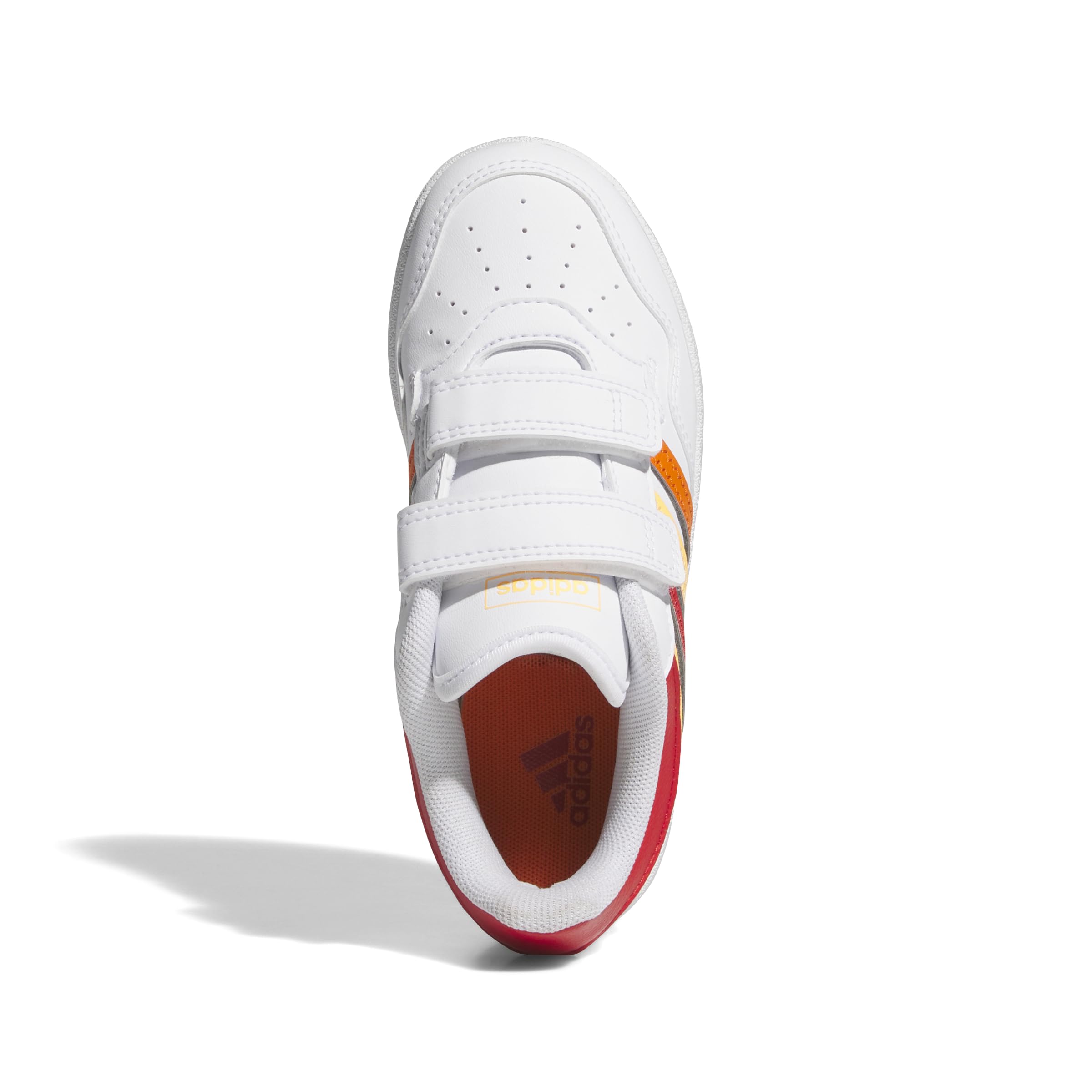 adidas Mixte Enfant Hoops 4.0 Shoes, FTWR White/Better Scarlet/Flash Orange, 34 EU