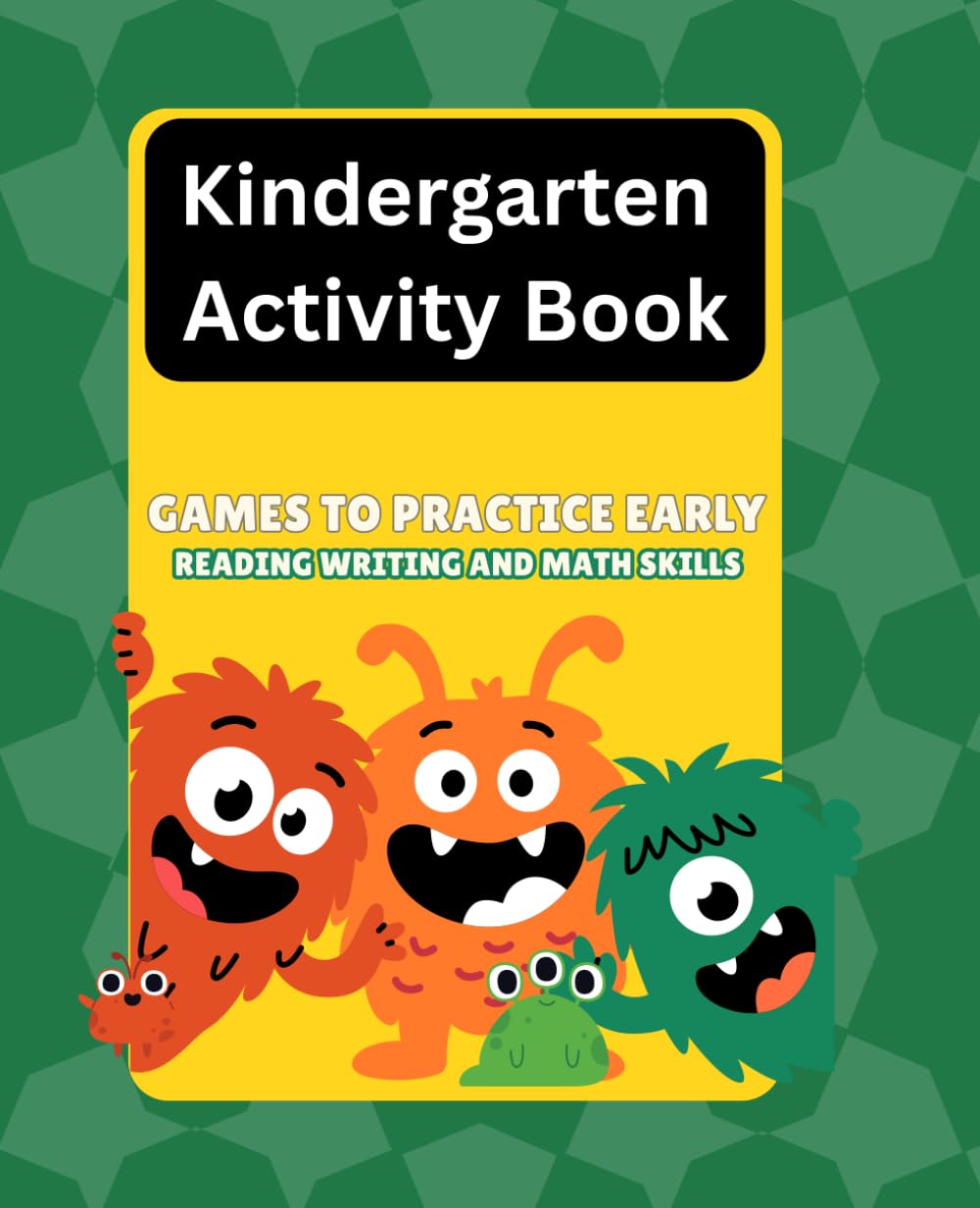 Kindergarten Activity paper workbook with games of practice early reading, writing and math skills, best kindergarten activity book, 96 pages