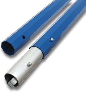 Concrete Octagon Handle Blue, 1 3/4 Inch X 72 Inch