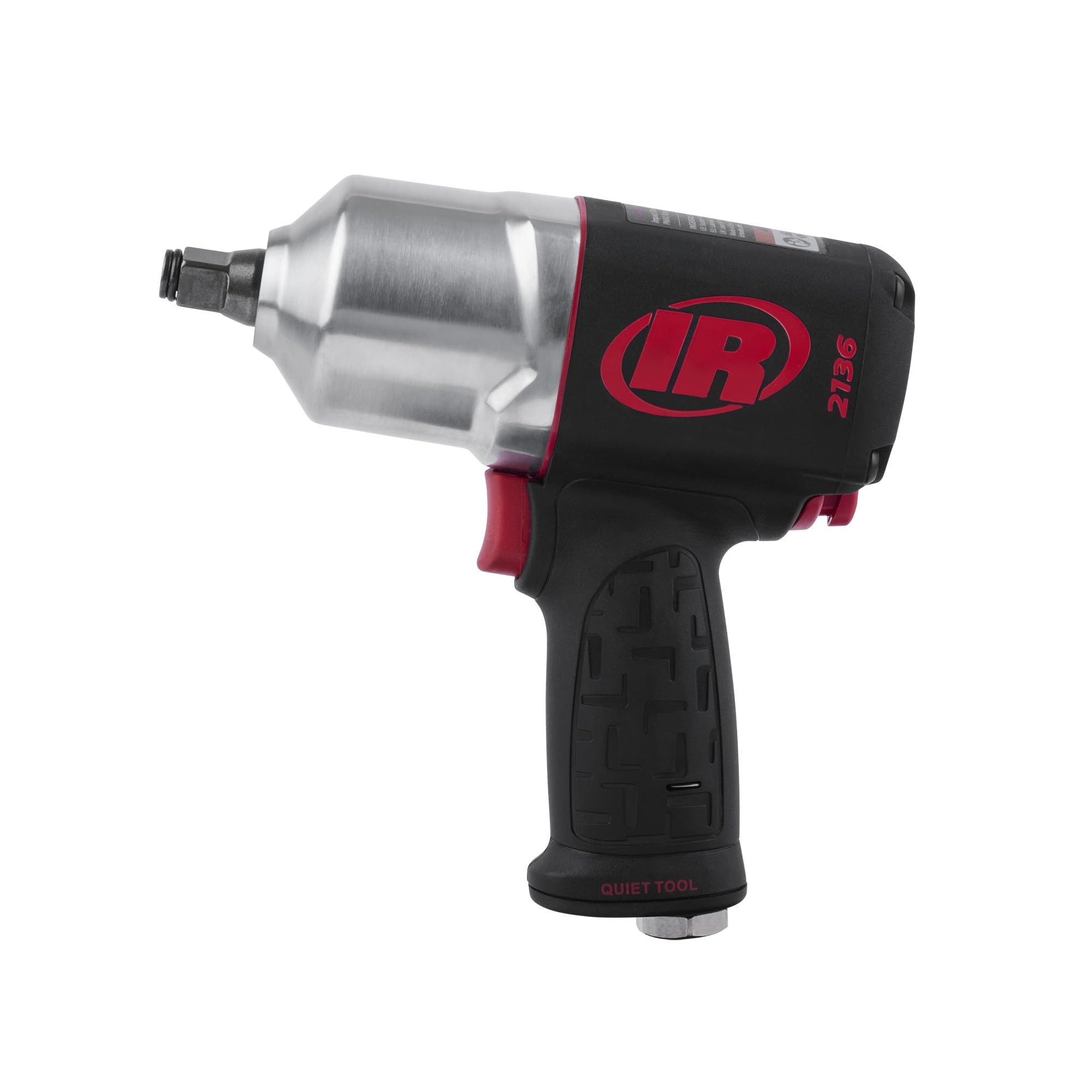 Ingersoll-Rand 2136QXPA-10SK Clé à chocs pneumatique 1/2'', silencieuse, 1500 Nm, anneau de friction, poignée pistolet, ergonomique et puissante