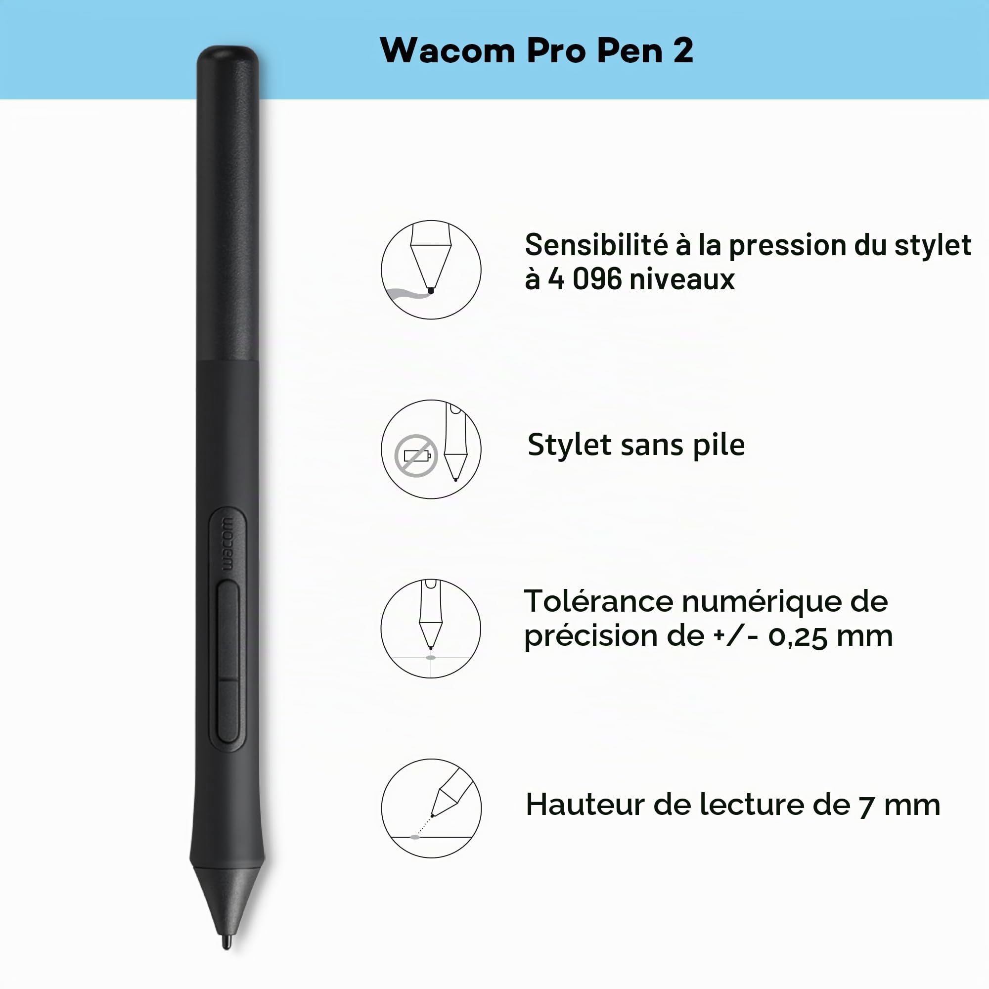 Wacom Intuos Medium Tablette Dessin - Tablette Graphique pour la Peinture, Le Dessin et la retouche Photo avec Stylo Sensible à la Pression Noir - Idéal pour Le télétravail et la Formation en Ligne