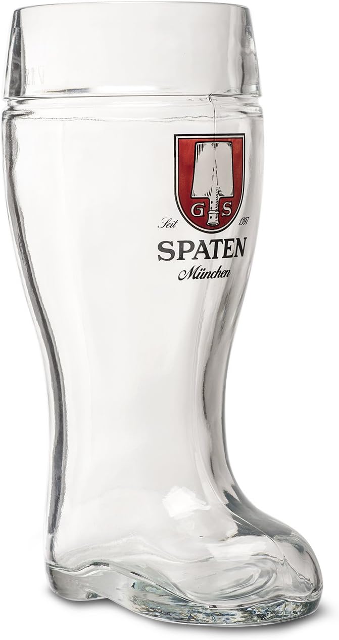 1-Liter Glass German Beer Boot