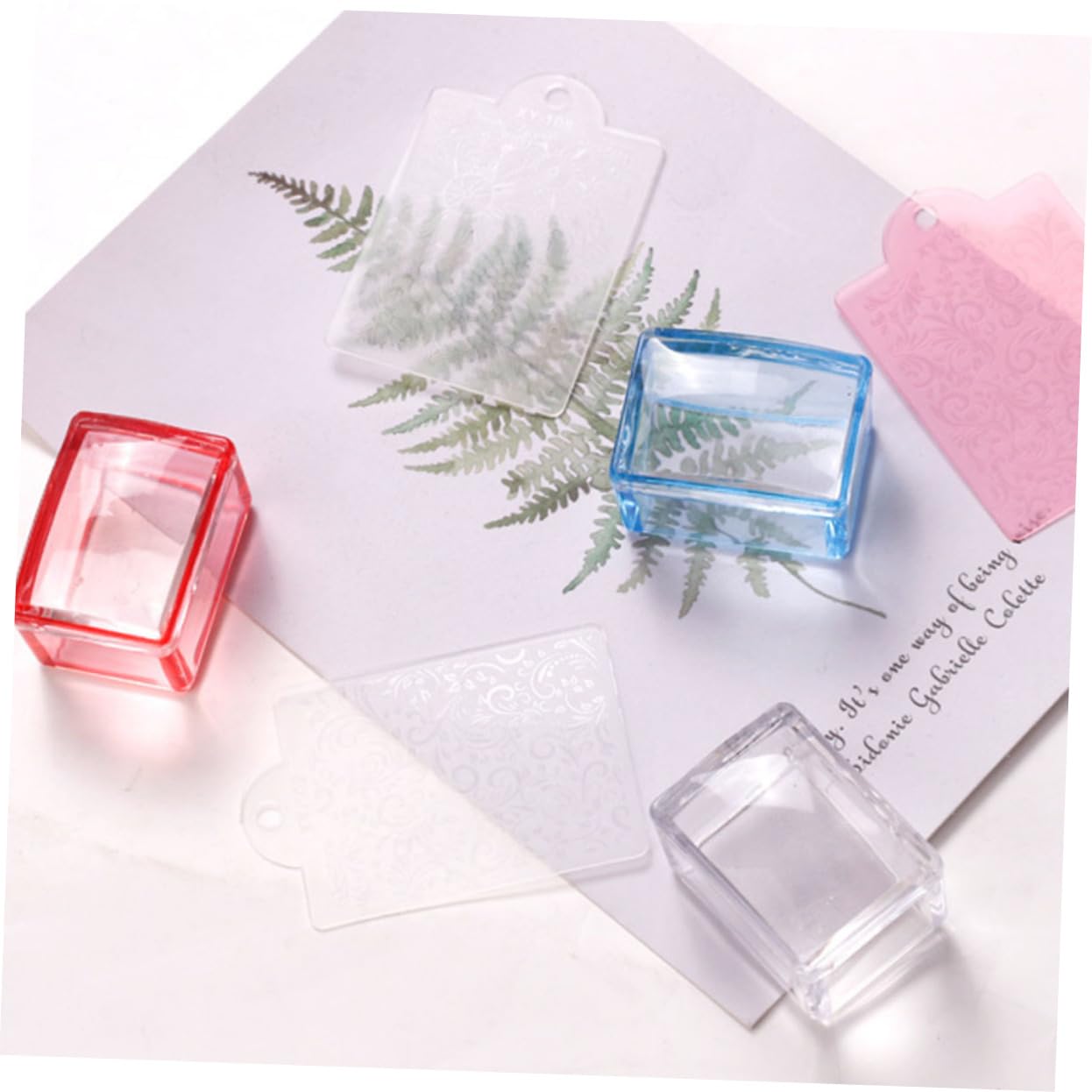 FRCOLOR 15 Piezas sello de uñas estampador de uñas de doble cabeza kit de sellos de diseño de uñas juego de uñas juegos de uñas manicura bricolaje estampadores estampador de manicura clavo