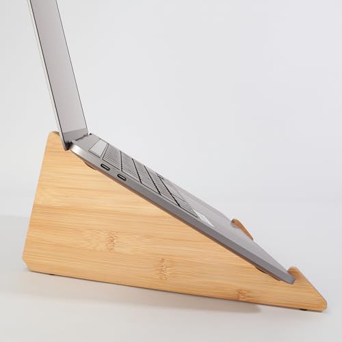 Soporte para portátil Sigel SA207 Bamboo ajustable 30x14.5 cm miniatura 2