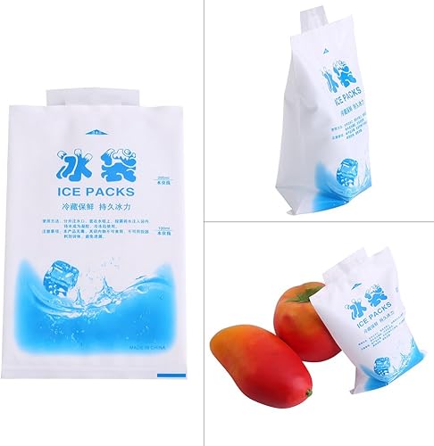 Miniatura 5 de 10 bolsas de hielo reutilizables de gel para alimentos, uso médico e industrial, paquetes de hielo de larga duración para envíos, viajes y más,