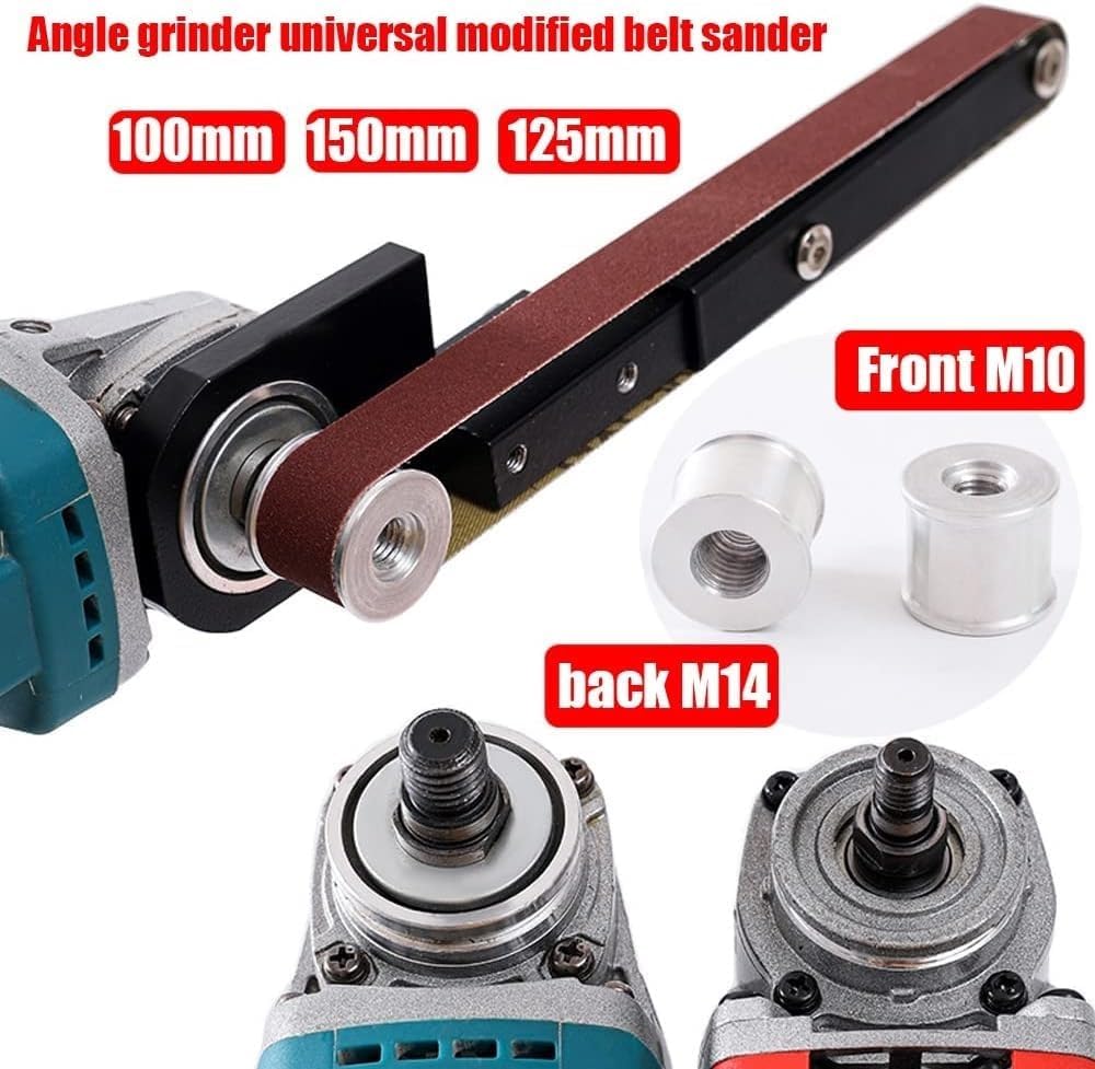 Dsfen Angle Grinder Modified Sand Belt Machine Woodworking Sand Belt Machine Mini Machine Multipurpose Utility Modification Tool Suitable for Model 100 115 125 Angle Grinder