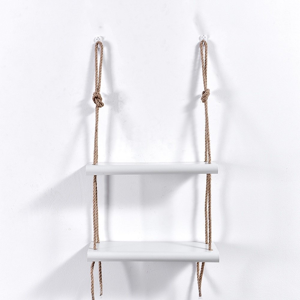 Wall Shelf/Hemp Single-Handed Wall/Bedroom Living Room Wall-Mounted Shelf/Free-Punch Storage Shelf/Multilayer Shelving /(4013.548cm, 401463cm)