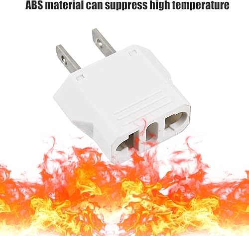 Miniatura 5 de Paquete de 8 adaptadores de enchufe europeo a EE. UU.CA, enchufe de alimentación de viaje, enchufe de alimentación universal, enchufe de pared,