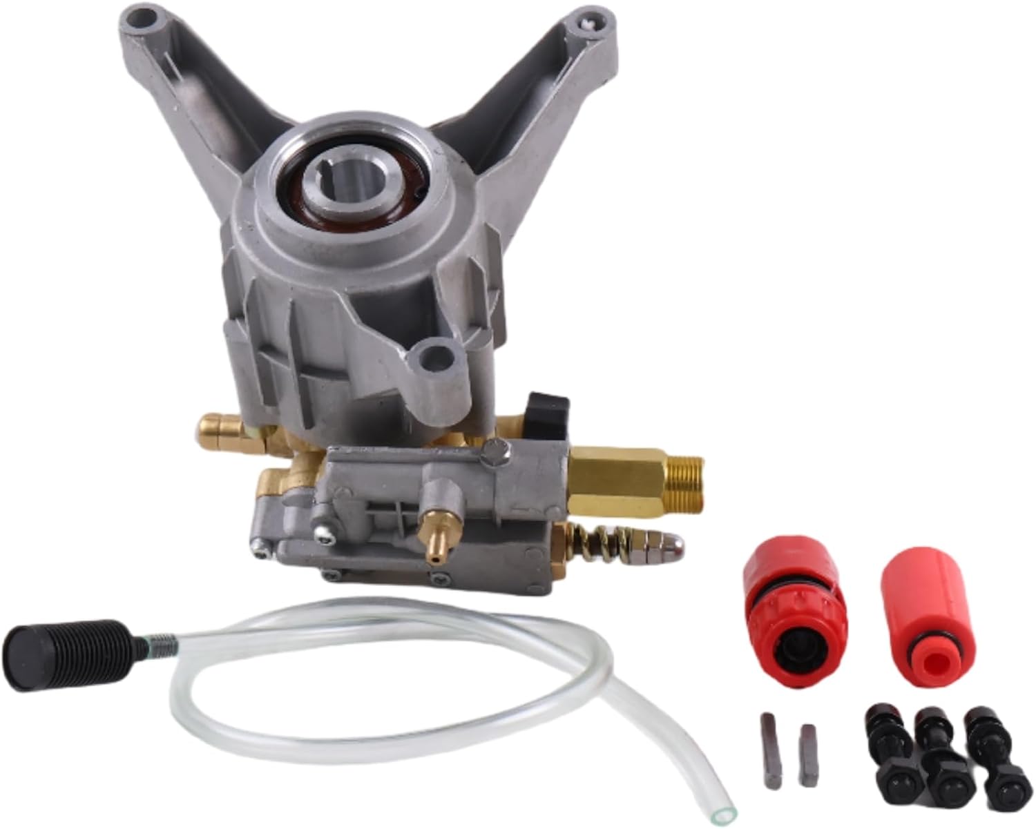 7/8" Shaft Vertical Axial Cam Pressure Washer Pump Kit 90025 90026 with Hardware and Siphon Tube, 2600-3400PSI, 2.5GPM