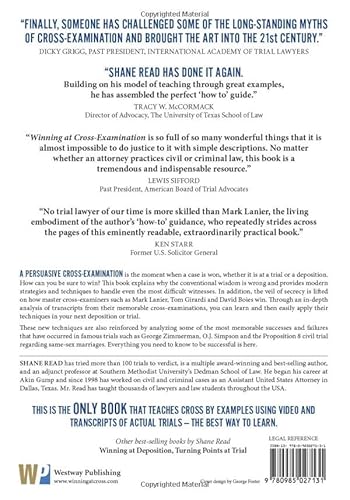 Winning At Cross-Examination: A Modern Approach For Depositions And Trials #TOP1
