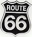 Produktbild JAB Seller Aufnäher Bügelbild Aufbügler Iron on Patch Route 66 USA Highway Motorrad Kult Biker (Variante 3)