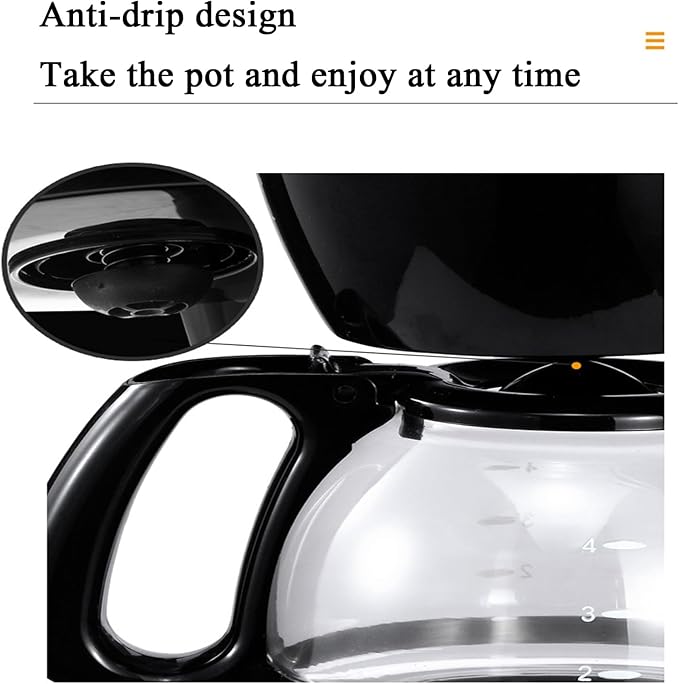 Cafetera de Goteo para 4-6 Personas, Máquina de Café Filtro miniatura 6