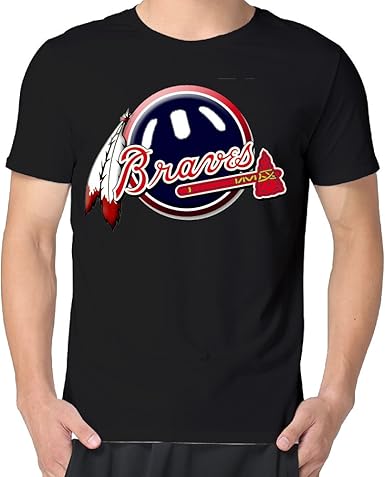 Atlanta Braves Logo Bravos Hombres Camisetas Amazon Es Moda