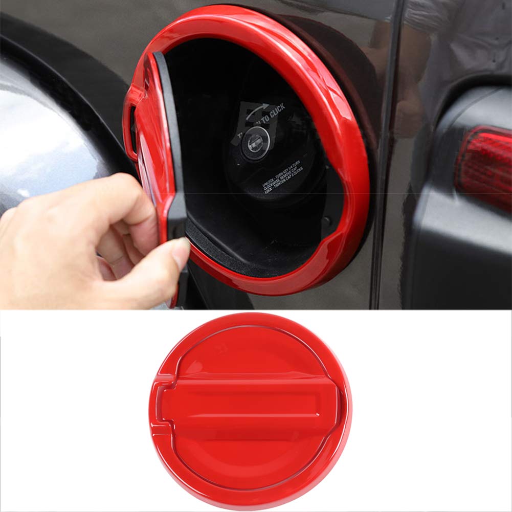 idain Gas Tank Cap ABS Fuel Filler Door Cover Trim for Wrangler 2018 2019 2020 JL & Unlimited