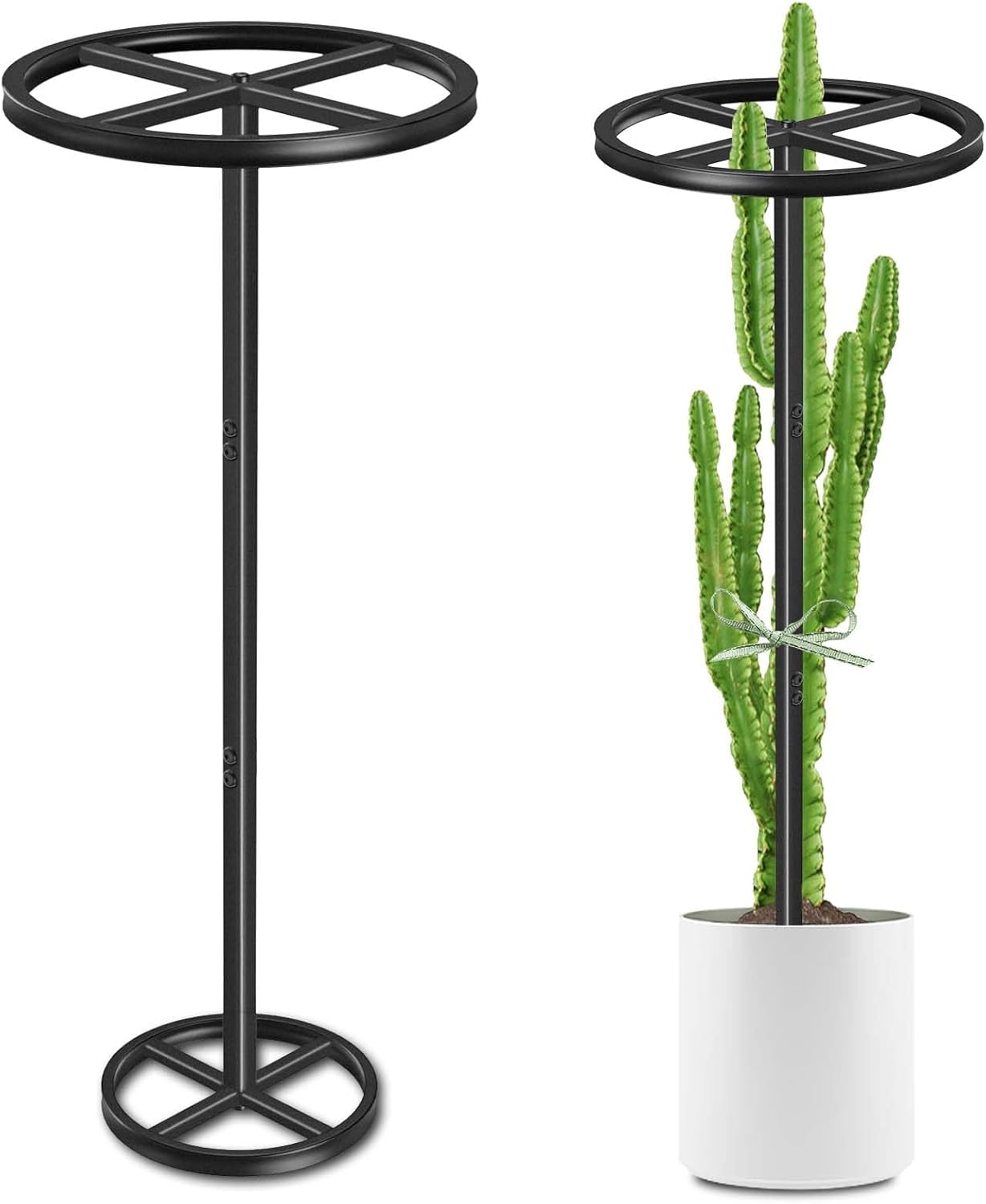 Metal Dragon Fruit Trellis, Adjustable Durable Dragon Fruit Plant Trellis Vertical Indoor Support Frame for Climbing Plants Trees Cactus Garden Outdoor Potted Support,1 Pcs