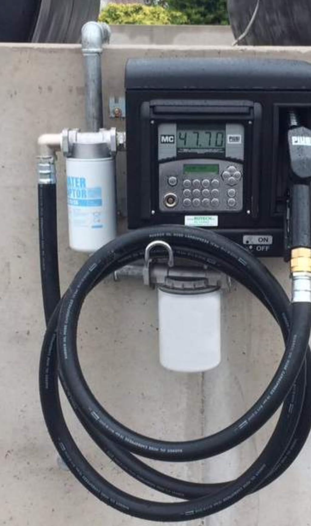 PIUSI Kit Filtro Carburante/Separatore d'acqua per cisterna Completo Supporto testa + 2x Cartucce, Portata 70 l/min, Filtrazione 30 micron | Water Captor F00611A0A