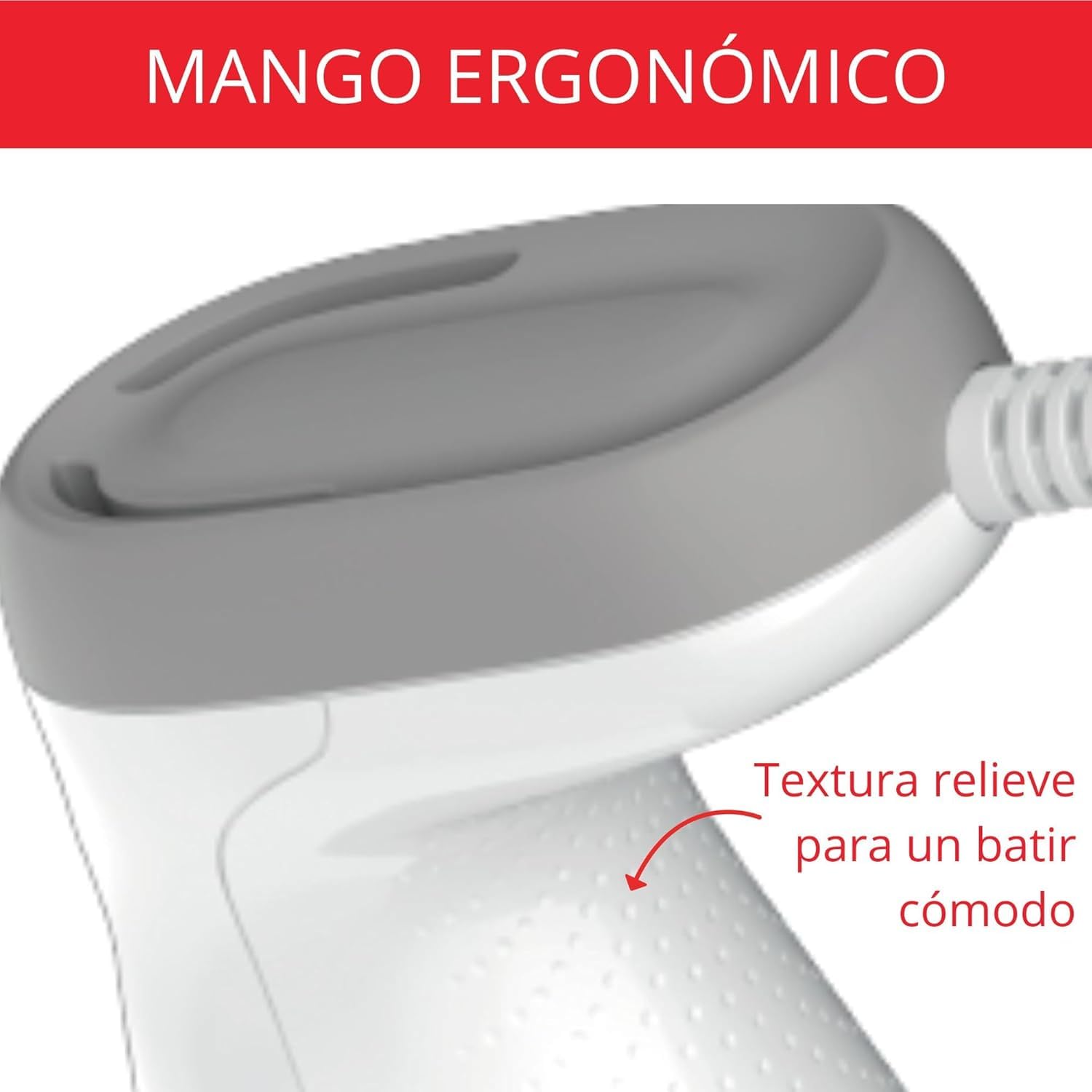 Moulinex Easychef, Batidora Mano 450W Cuchillas Zelkrom Vaso y Picadora | Vaso de 800 ml, picadora de 500 ml y diseño antisalpicaduras DD4521