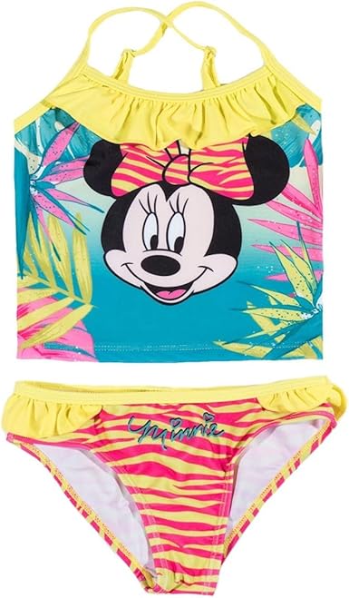 Costume Bikini Minnie Bambina - Coordinato Con Gonnellina, 82% Frou, 18% Pe, Comodo E Trendy - Foto 4
