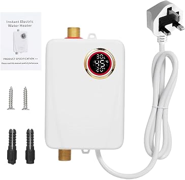 Electric Water Heater 3000W Instant Water Heater Under Sink 220V LCD Disp