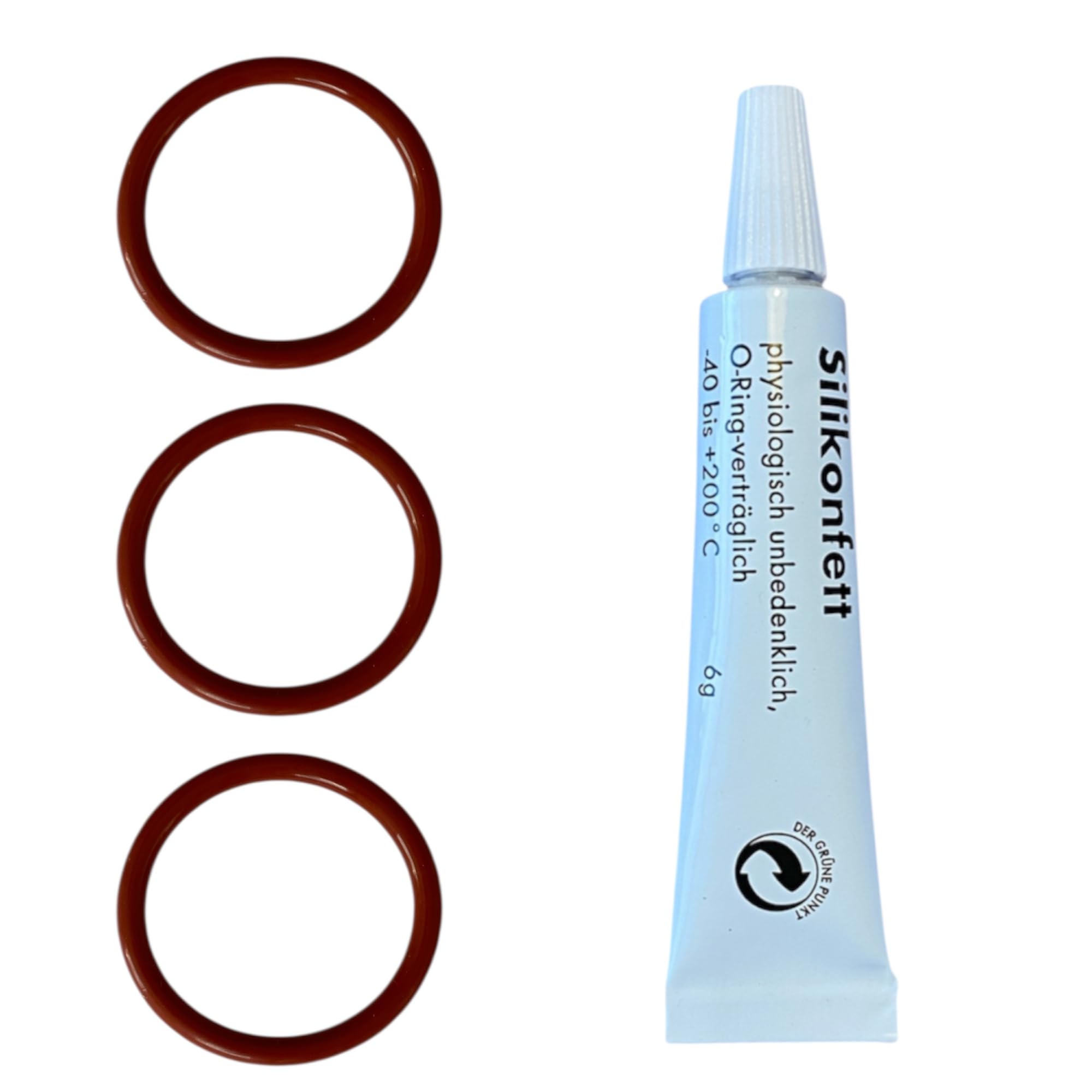 DeLonghi Coffee Machine Care Kit - 3 Seals and Silicone Grease - Fits ESAM ECAM ETAM EAM EPAM - Magnifica PrimaDonna Eletta Maestosa Dinamica