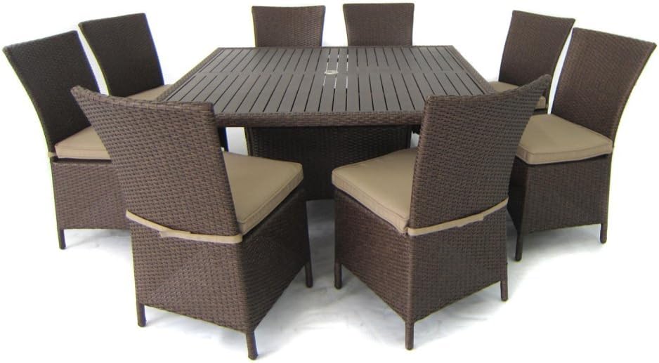 Creative Living Salinas 9 Piece Dining Set