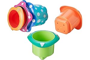 Nuby 5-Piece Splish Splash Bath Time Stacking Cups