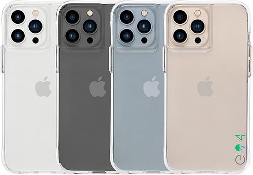 Miniatura 2 de Case-Mate Funda transparente para iPhone 13 Pro Eco 94 protección contra caídas de 10 pies compatible con carga inalámbrica Funda delgada para Apple