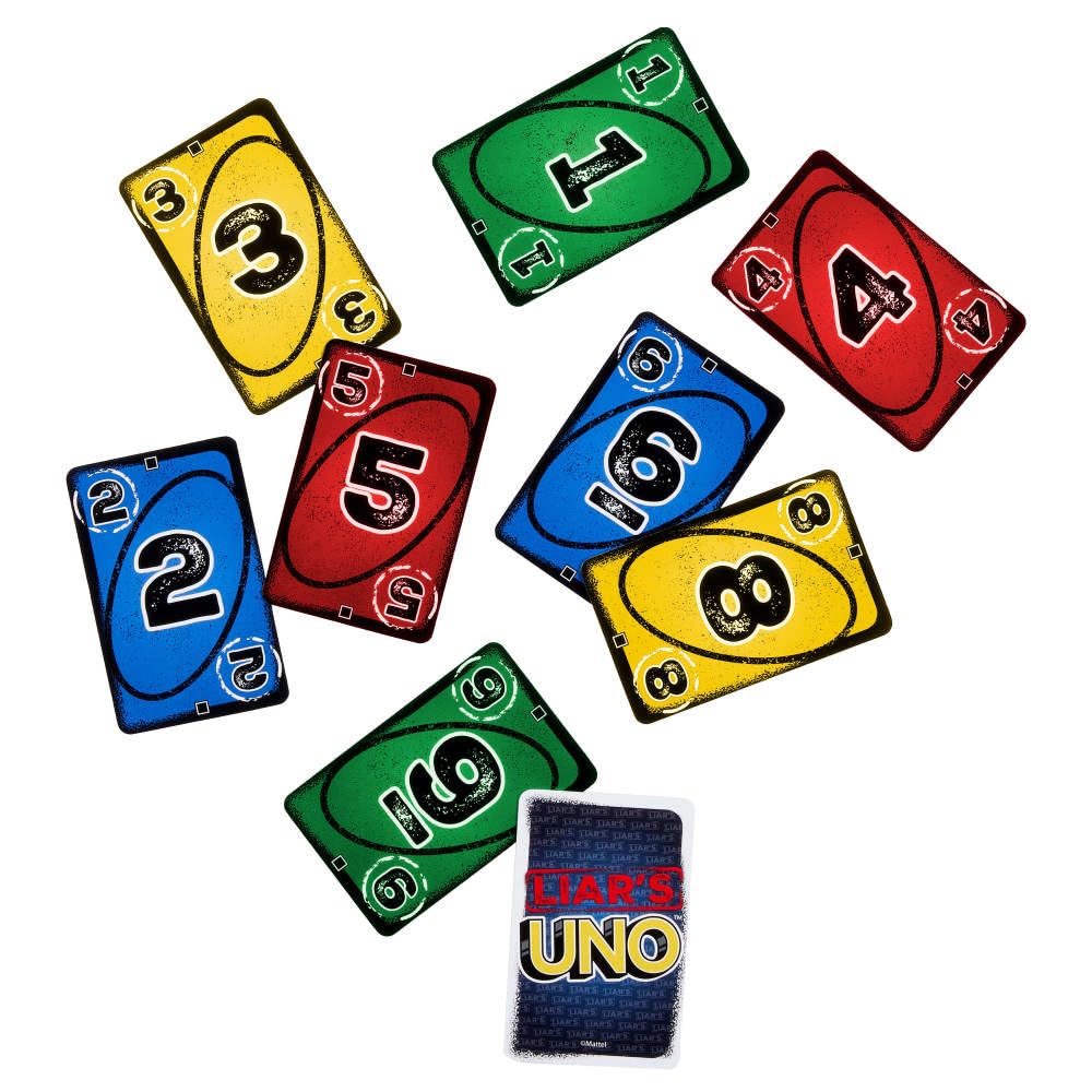 Mattel Games Liar’s UNO Card Game for Adults, Kids, Families, Parties & Game Nights, Travel Fun, Outwit Other Players with Bluffing & Trickery — Amazon image 3