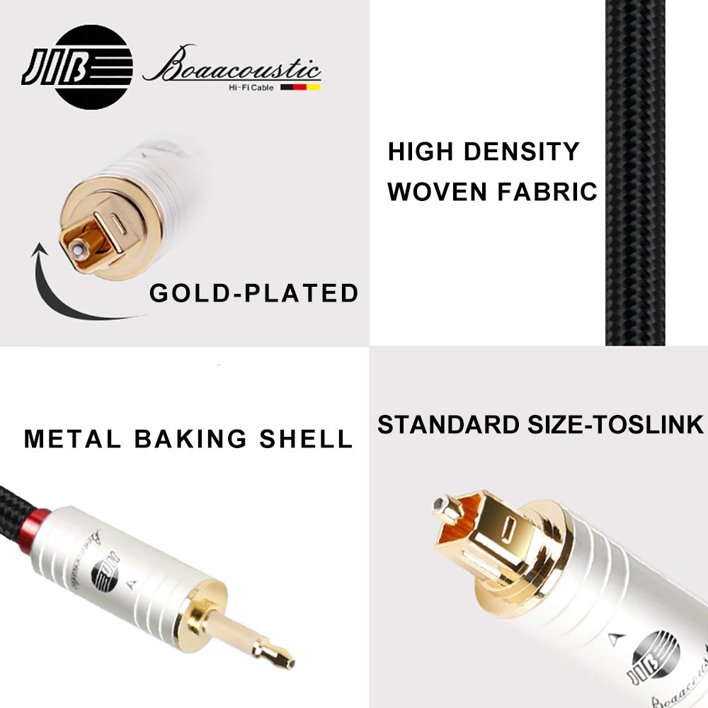 JIB Boaacoustic Mini Toslink do Toslink Optical Digital kabel audio 1,5 m