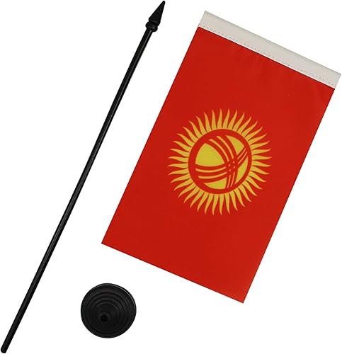 Miniatura 78 de Bandera de la bandera del Líbano de AZ, 3.9 x 5.9 in, bandera de escritorio libanesa, 5.9 x 3.9 in, barra y base de plástico negro