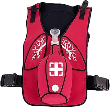 Choking Emergency Device Anti Choking Obstruction Trainer Vest, Airway Obstruction Simulation Training Wearing Vest with Back Shot