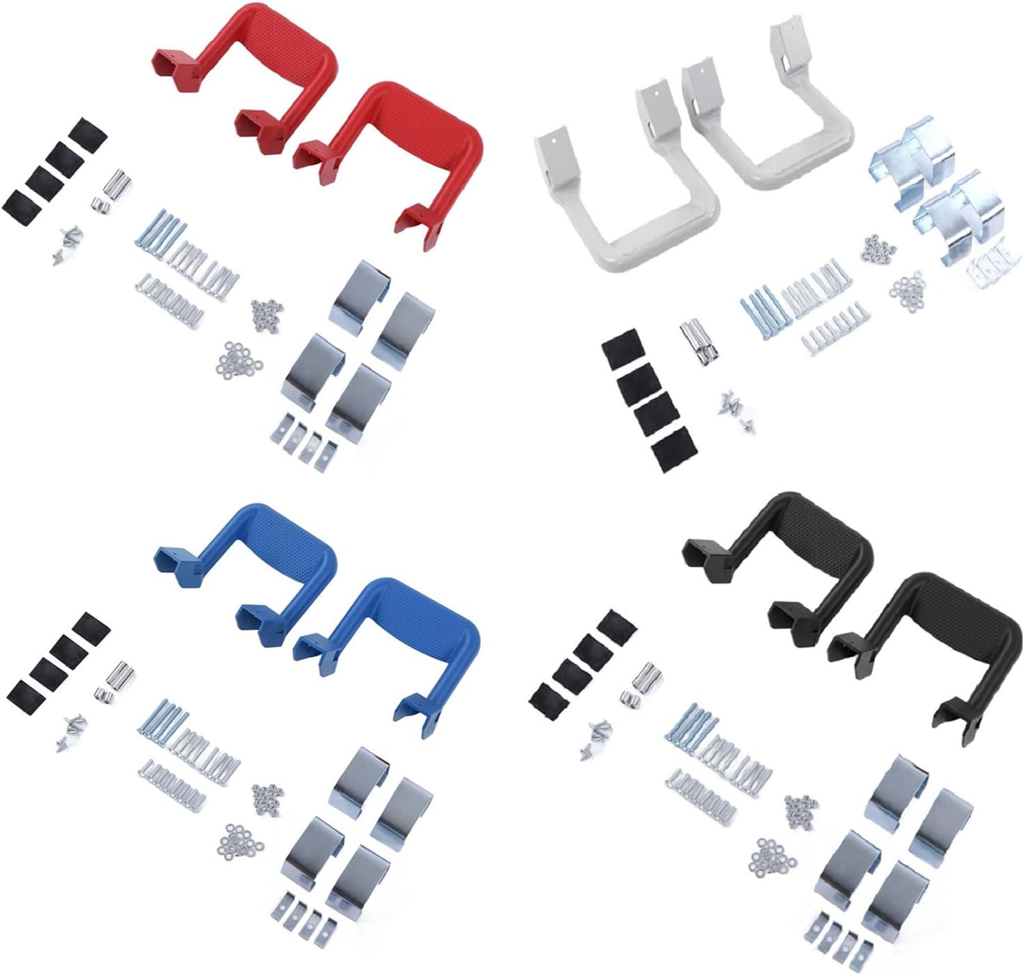 Universally Aluminum Side Step for Pickup Trucks 2Pcs Not Corrosive Anti Wear Coating Quick Mount Systems Aluminum Alloy Side Step for Pickup Trucks