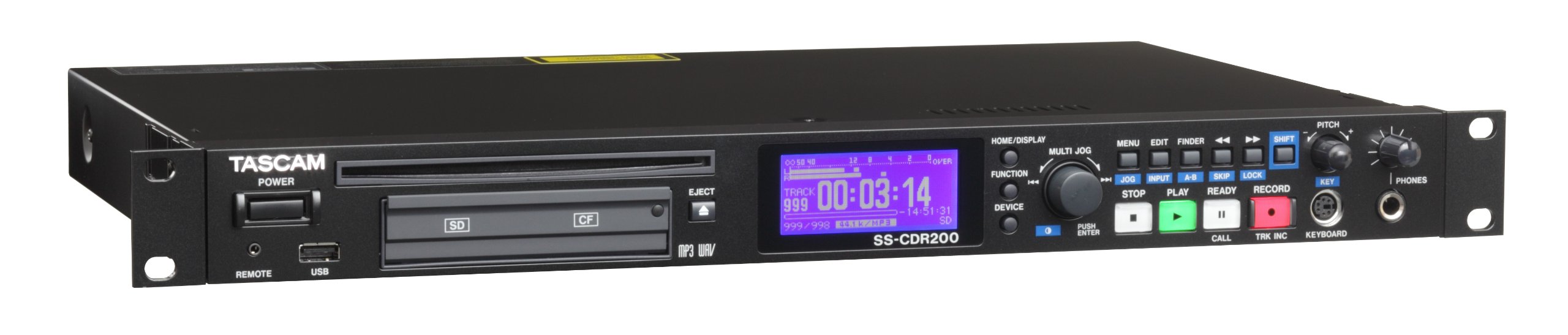 Amazon.com: Tascam SS-CDR200 Single-Space Rackmount Solid State/CD