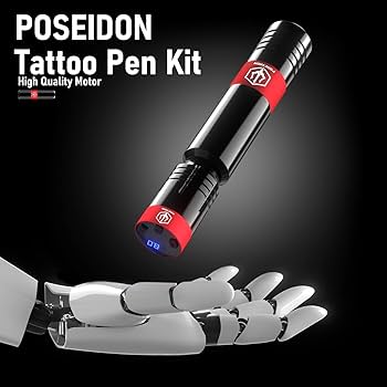 Amazon | タトゥーキット、POSEIDON ロータリータトゥーペンキット