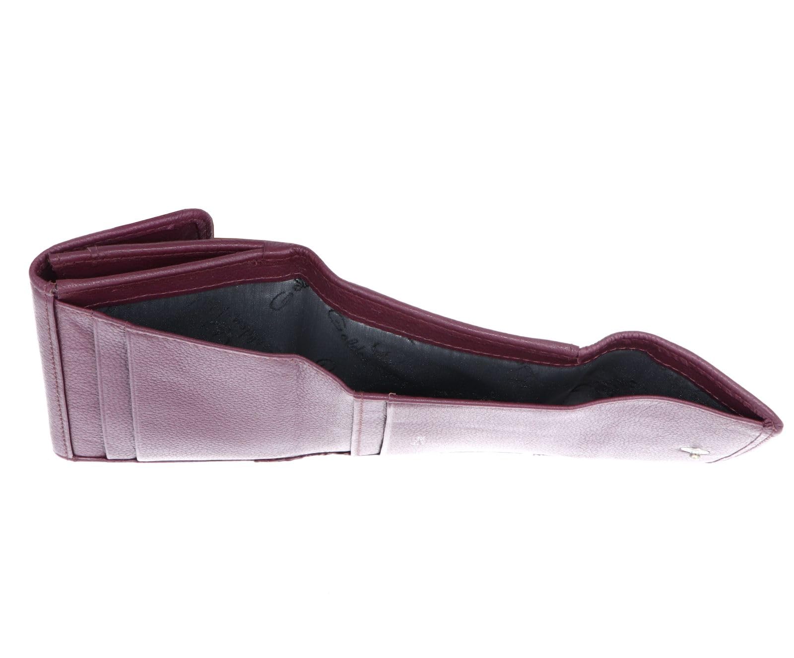 Golden Head Leder Geldbörse Madrid RFID Protect Überschlagbörse 1176 Aubergine dunkelviolett