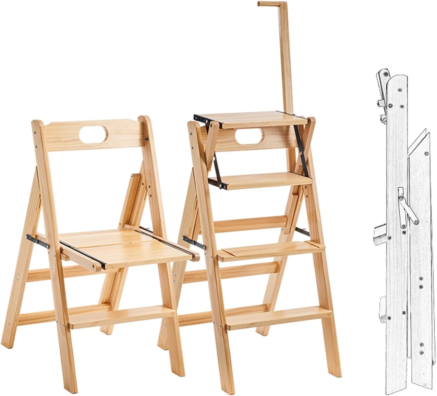 無垢材 ラダーチェアー H110K40e 北海道民芸家具 ラダーバックチェア 無垢材 ラダーチェアー H110K40e 北海道民芸家具 ラダーバックチェア