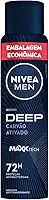 NIVEA MEN Antitranspirante Aerossol Deep Carvão Ativado 200ml
