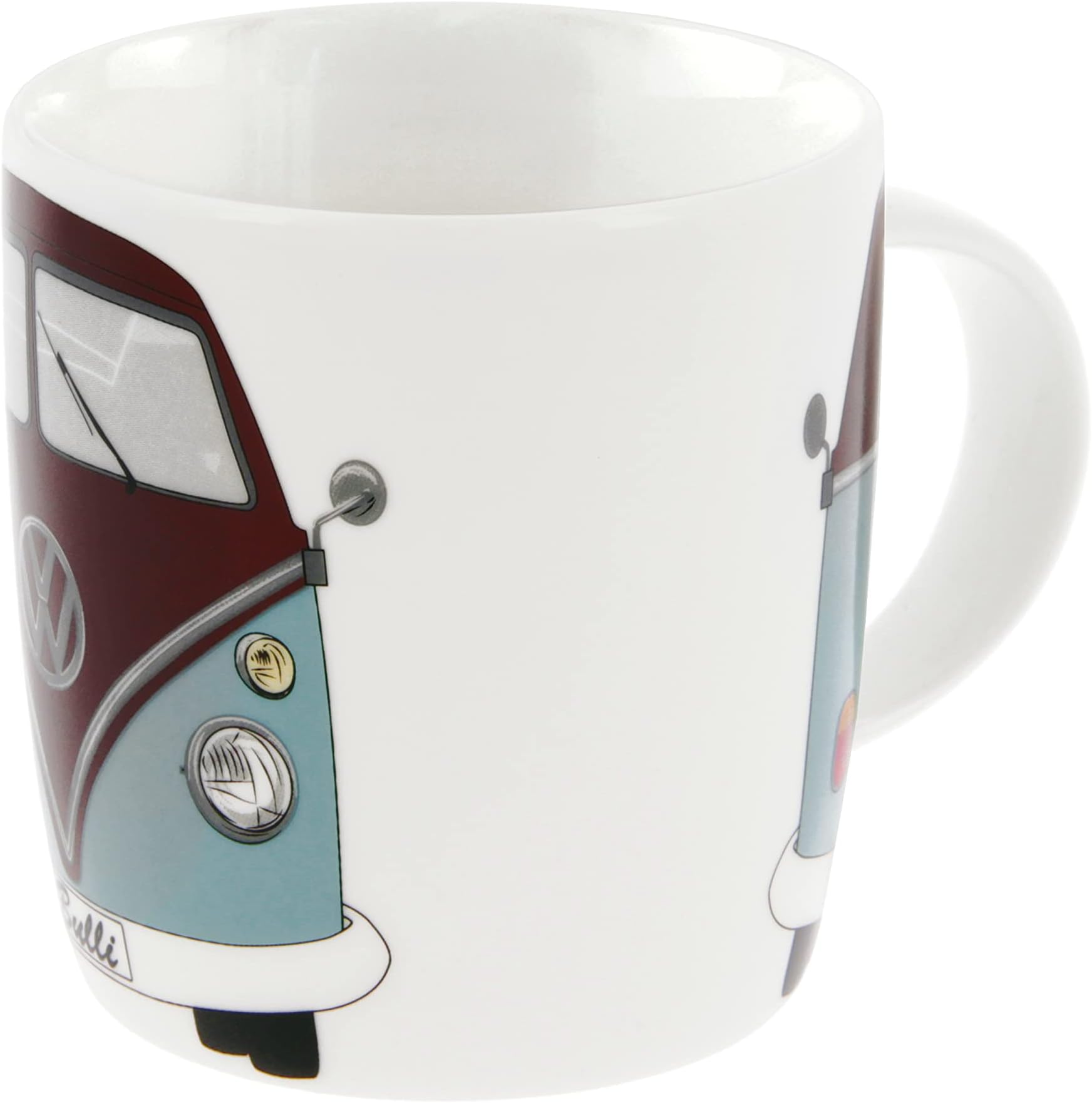 BRISA VW Collection - Grande tasse en céramique pour café, thé et cappuccino avec design T5 (Avant/Blanc