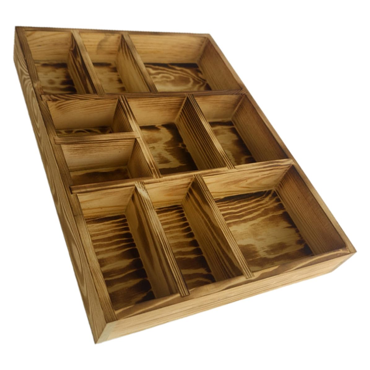 Boîte de rangement bijoux bois compartimentée pour colliers précieux