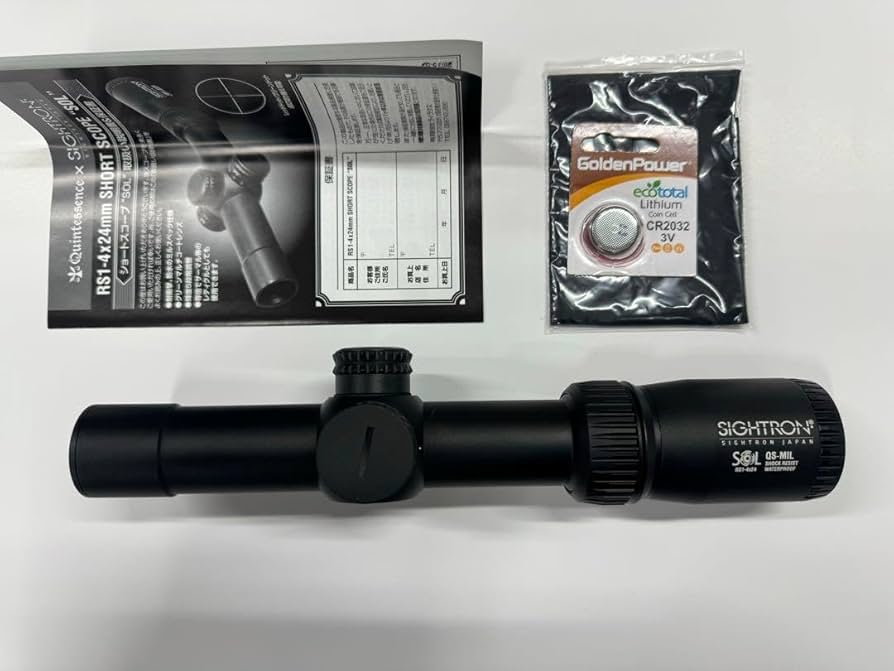 SIGHTRON RS1-4x24mm ショートスコープSOL2 AIRSOFT97 本店通販部 / LayLax Quintes sence×SIGHTRON JAPAN