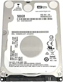 Western Digital WD5000LUCT AV 500GB 5400RPM 16MB Cache SATA 3.0Gb/s Internal 2.5 inch Hard Drive