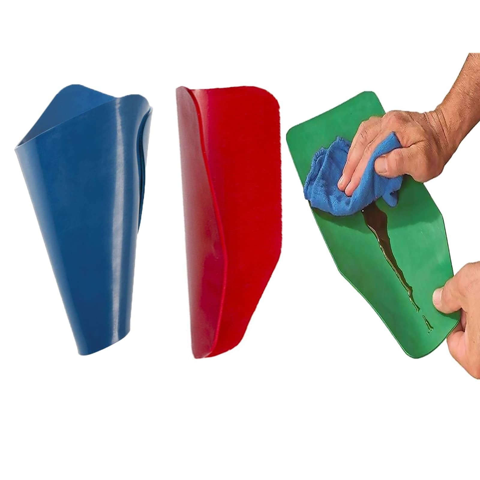 ByooLihng 3 PCS Flexible Draining Tool Oil Funnel,Reusable General Funnel Tool - Flexible for Oil Change(14.57x6.7Inch)