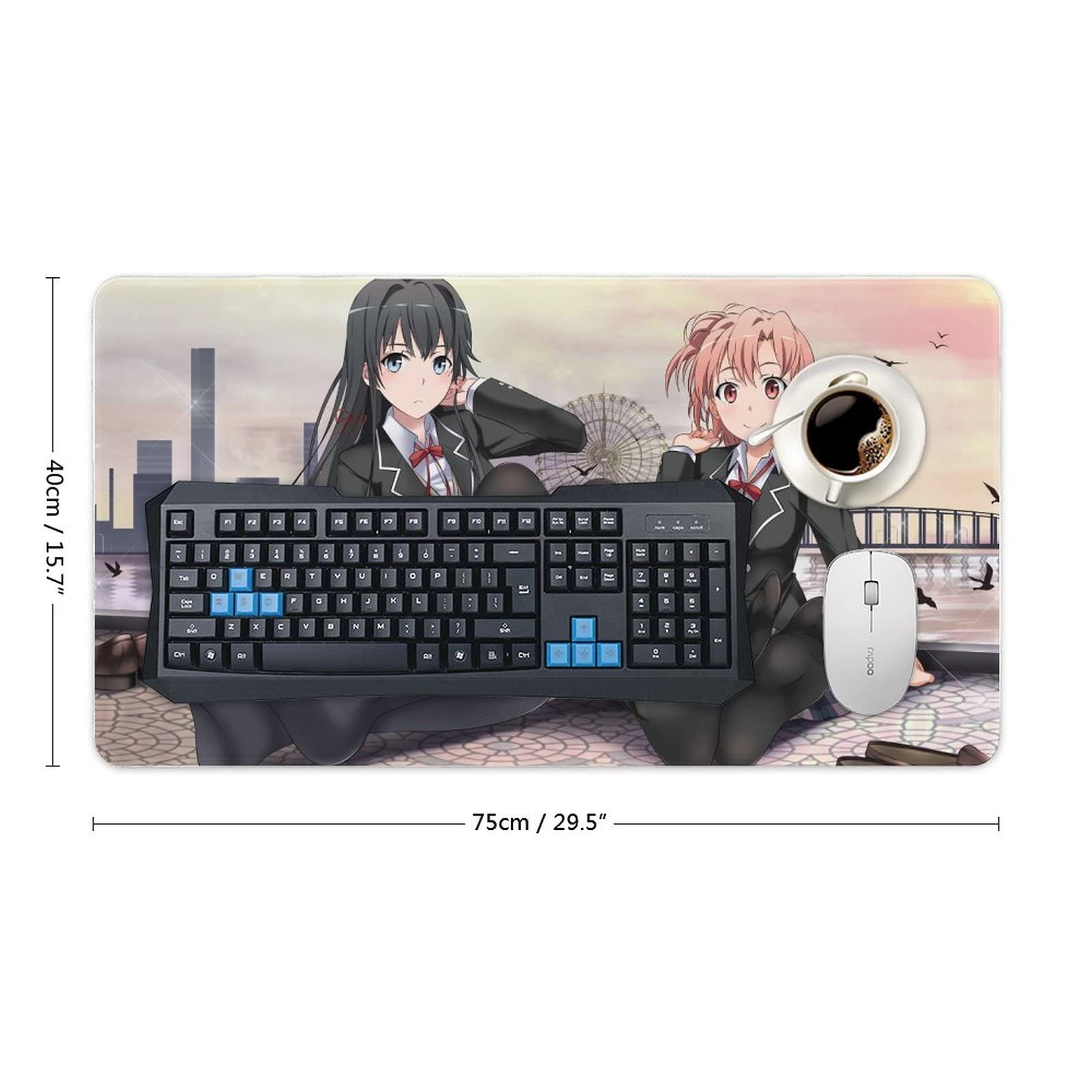 Amazon.co.jp：マウスパッド 大型 可愛い アニメ柄 俺ガイル 雪ノ下