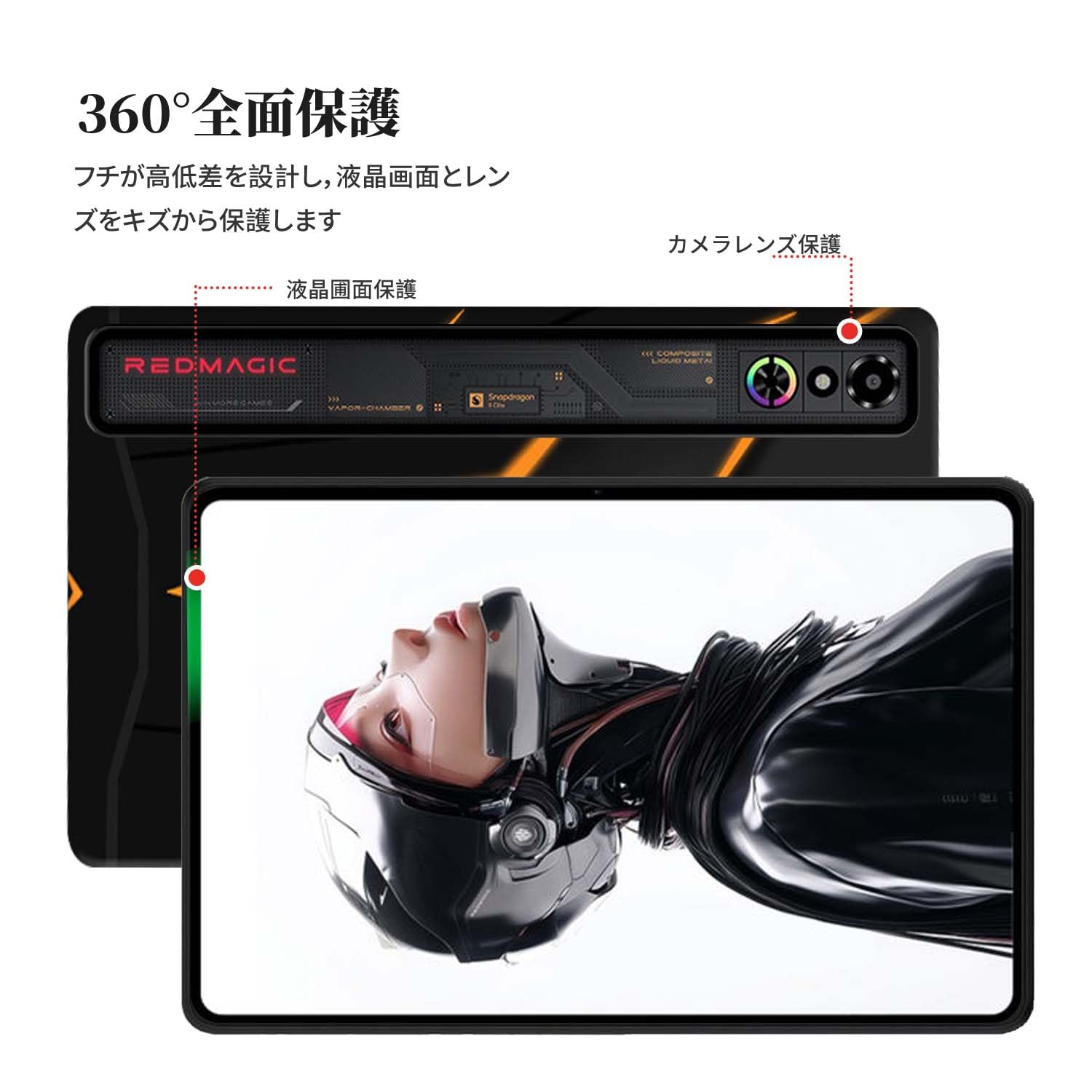 Amazon.co.jp: REDMAGIC Gaming Tablet 3 Pro/Astra 用 ケース カバー