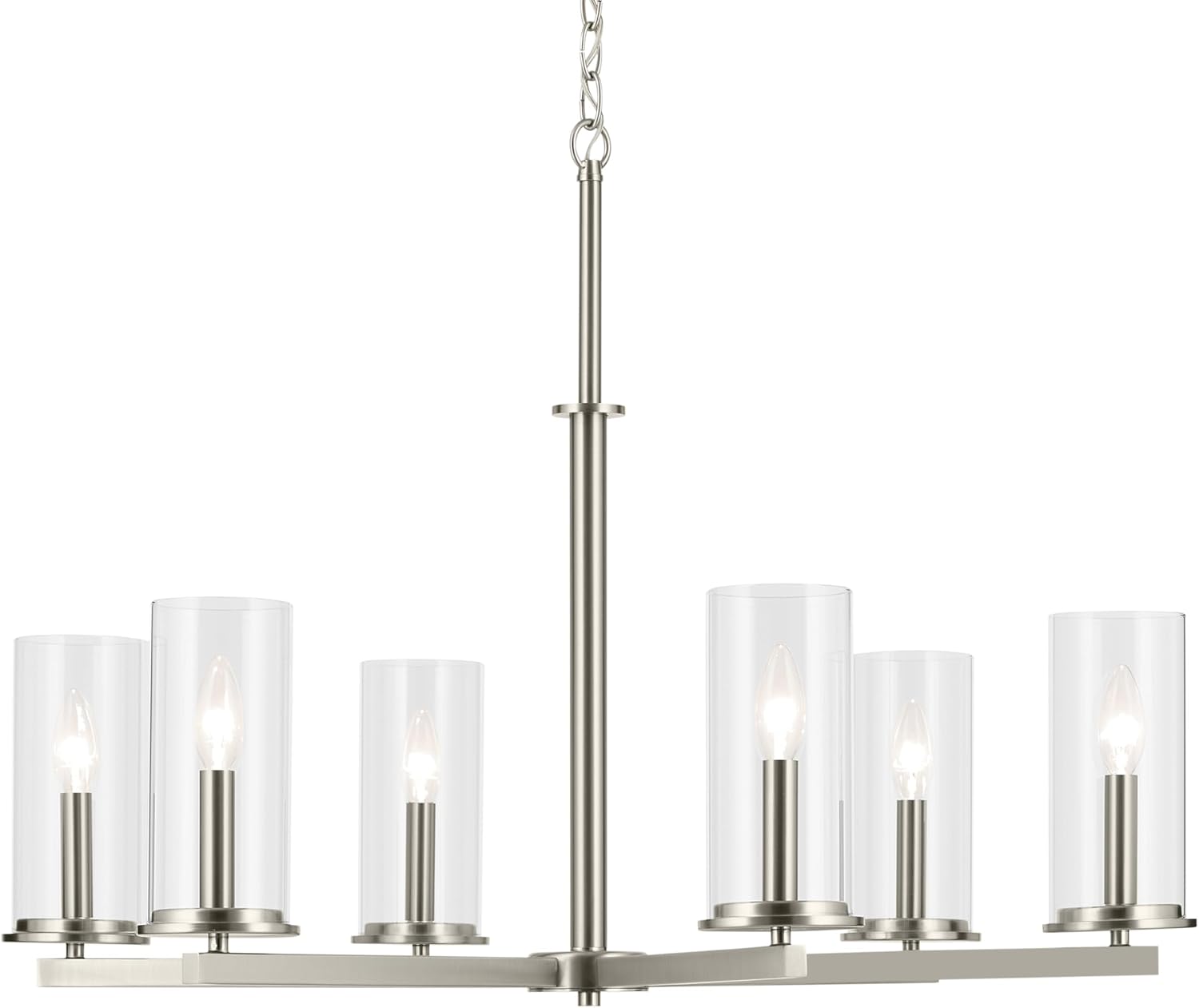 KICHLER Crosby 6-Light Chandelier, front view