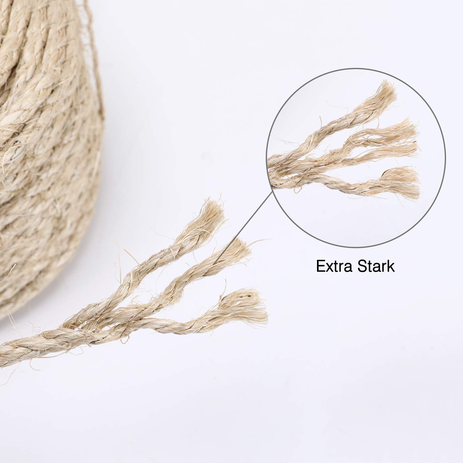 Buy IZSUZEE Sisal Rope Cat Tree Rope, 6mm (40m) Replacement Rope Jute
