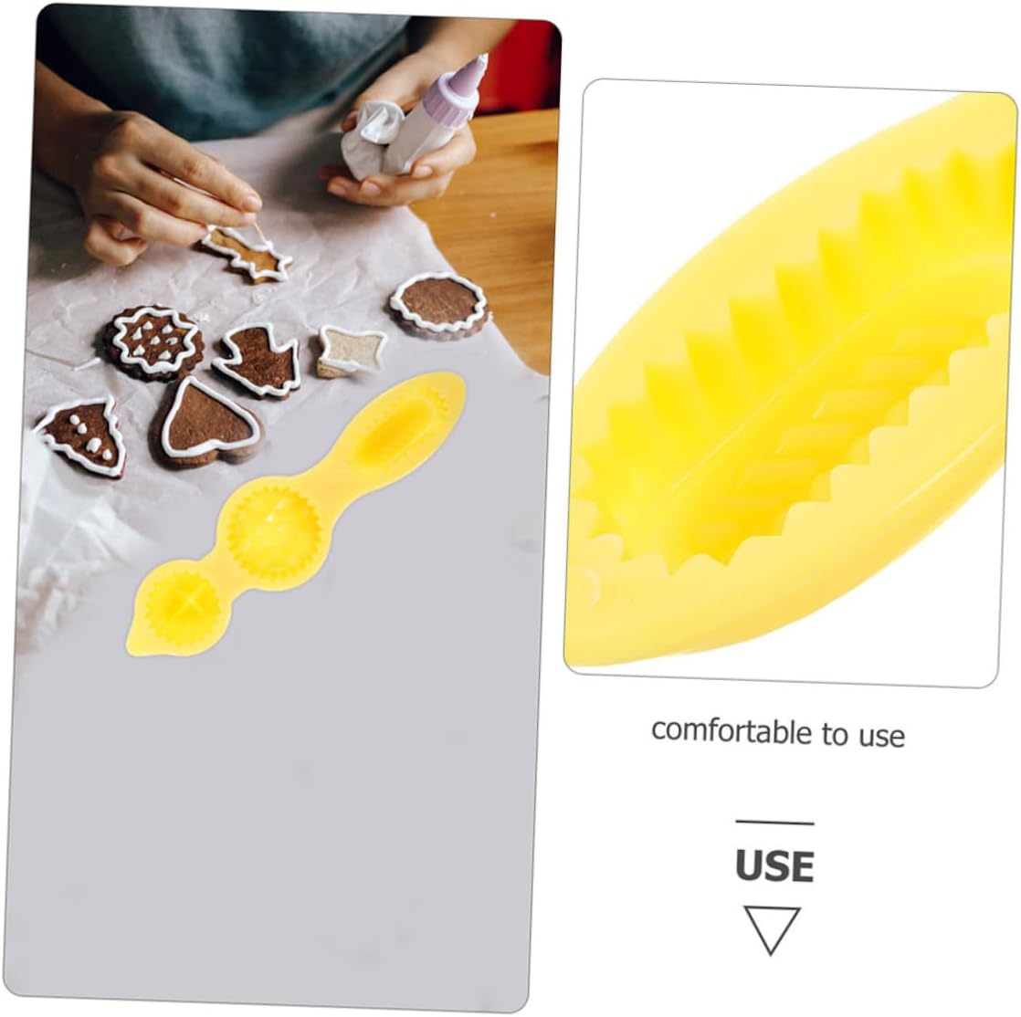 2pcs Reusable Plastic Cookie Mold Press Set for Baking Pastry and Onigiri, Kitchen Dessert Mold for Homemade Cookies and Rice Balls