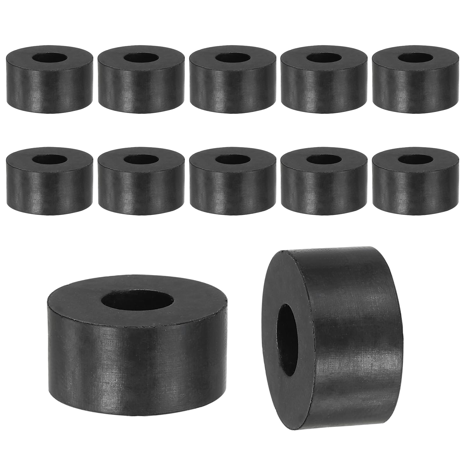 YELARXI Rubber Spacer, Thick Rubber Bushing Washers Anti Vibration Spacer Round Isolation Pads