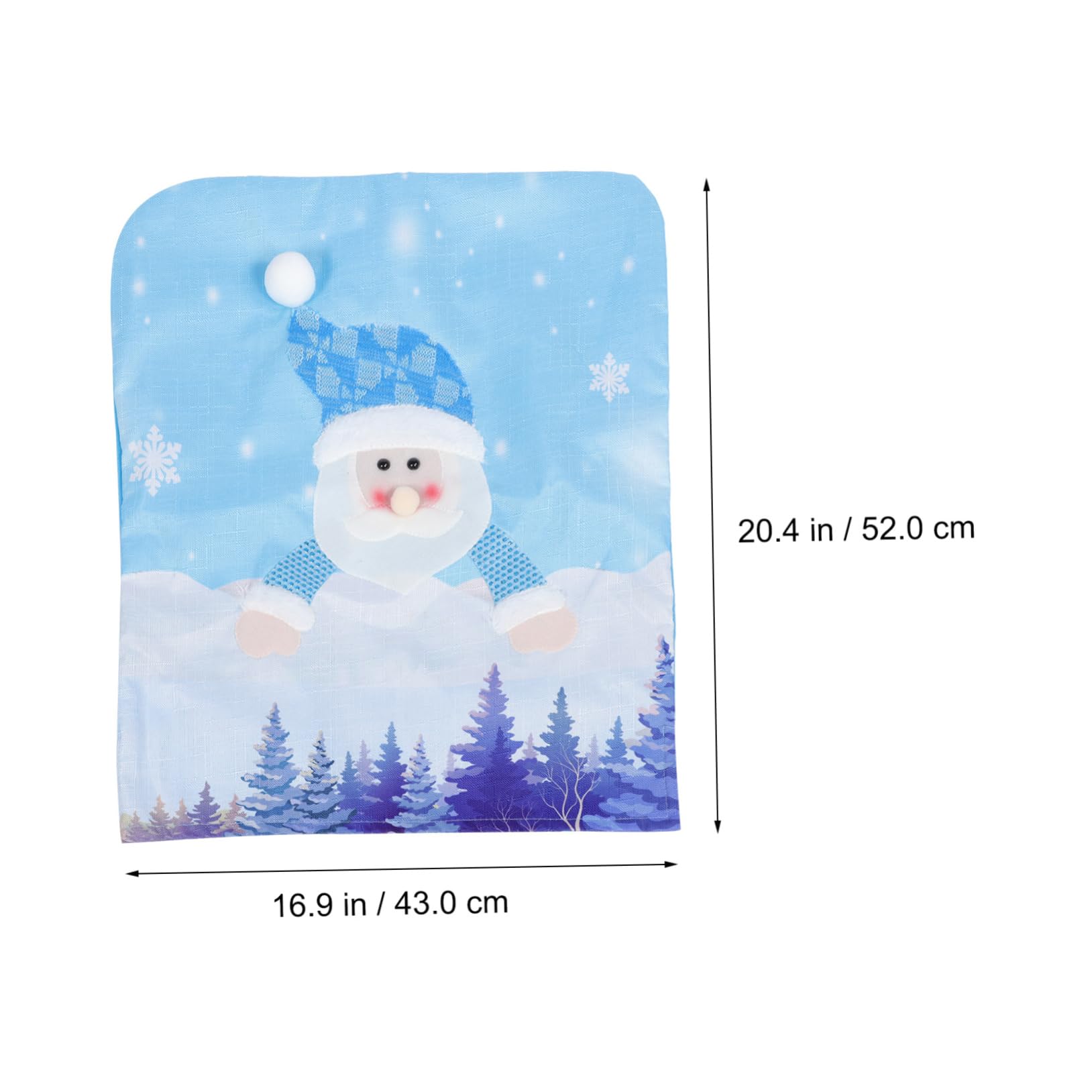 Ciieeo 2piezas Funda De Silla Navideña Luminosa Azul para Comedor y Decoración Festiva De Instalar y Limpiar para Celebraciones y Banquetes