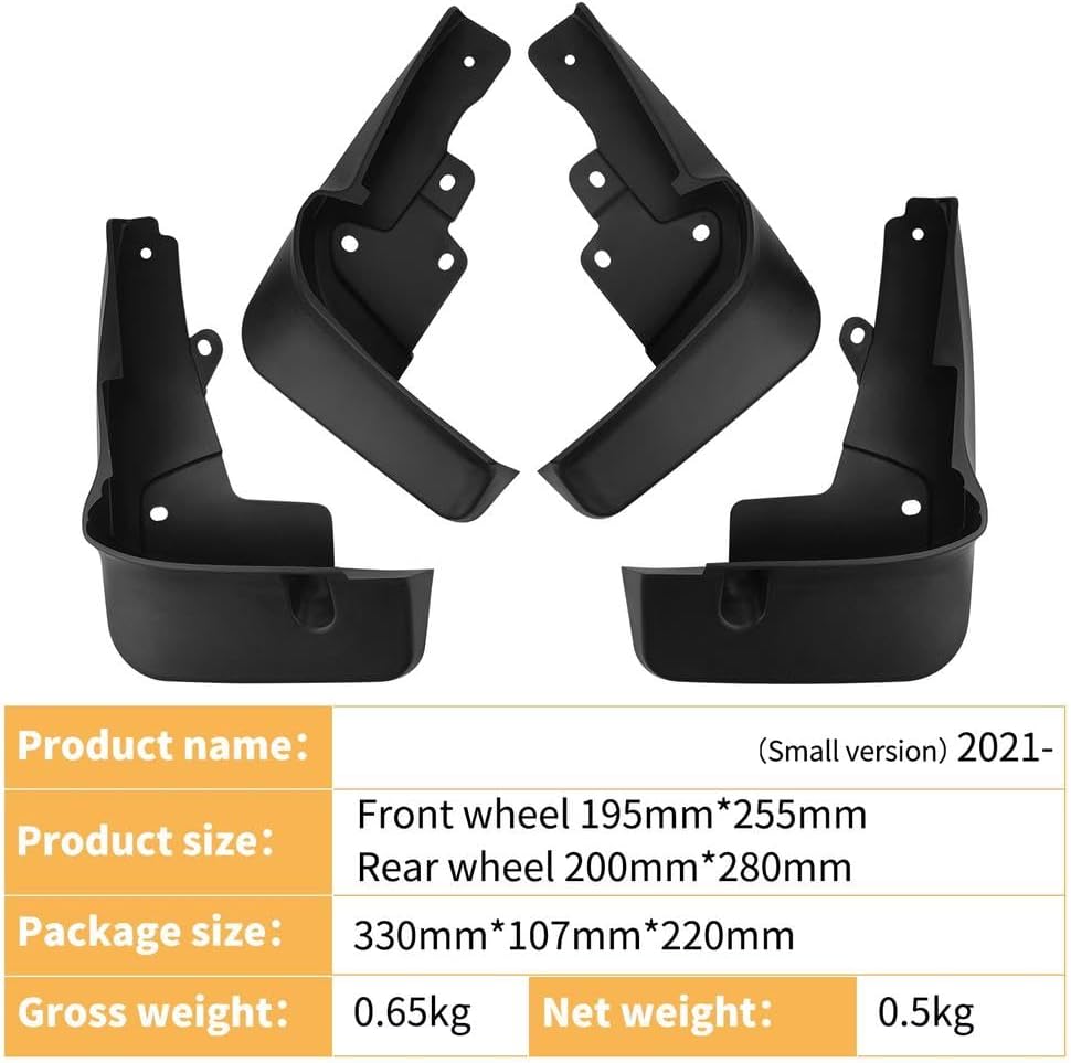 Car Splash Proof For Haval For Jolion Pro For Chitu 2021-2025 Front Rear Splash-proof Mudguard Wheels Mud Flap Guards Anti-mud